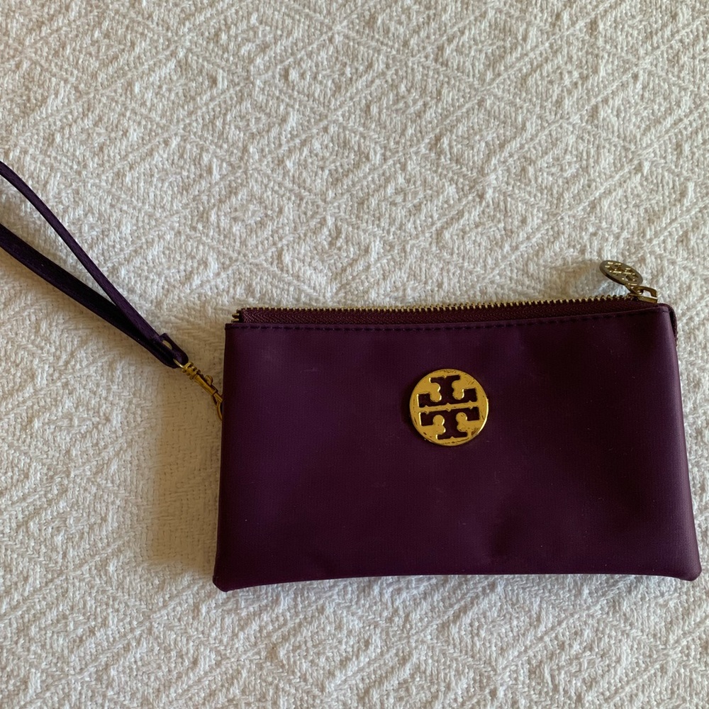 Tory Burch Purple Wristlet